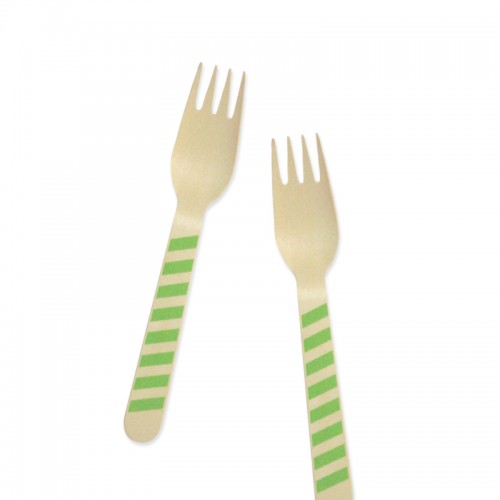 Fork - Stripe Green